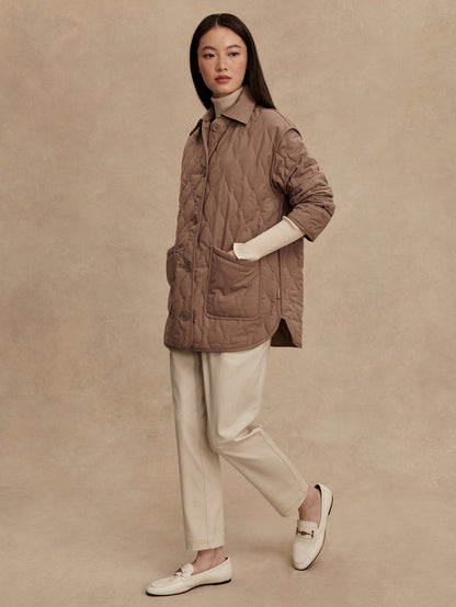 Varley Ash Taupe Wilson Relaxed Jacket
