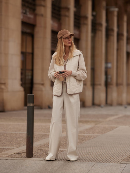 Varley Ash Taupe/ Birch Lori Reversible Gilet