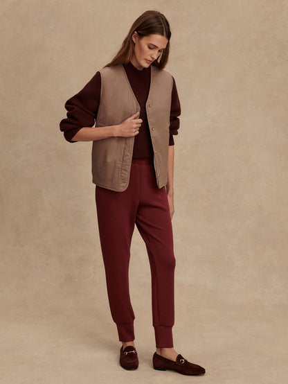 Varley Ash Taupe/ Birch Lori Reversible Gilet
