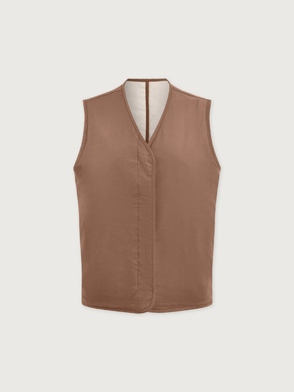 Varley Ash Taupe/ Birch Lori Reversible Gilet
