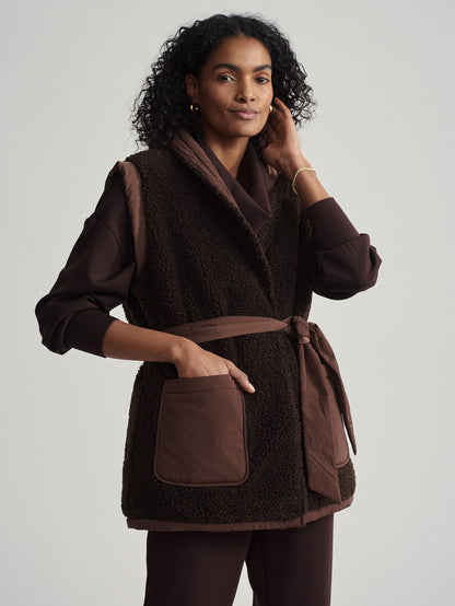 Varley Chestnut/ Coffee Bean Lanville Reversible Gilet