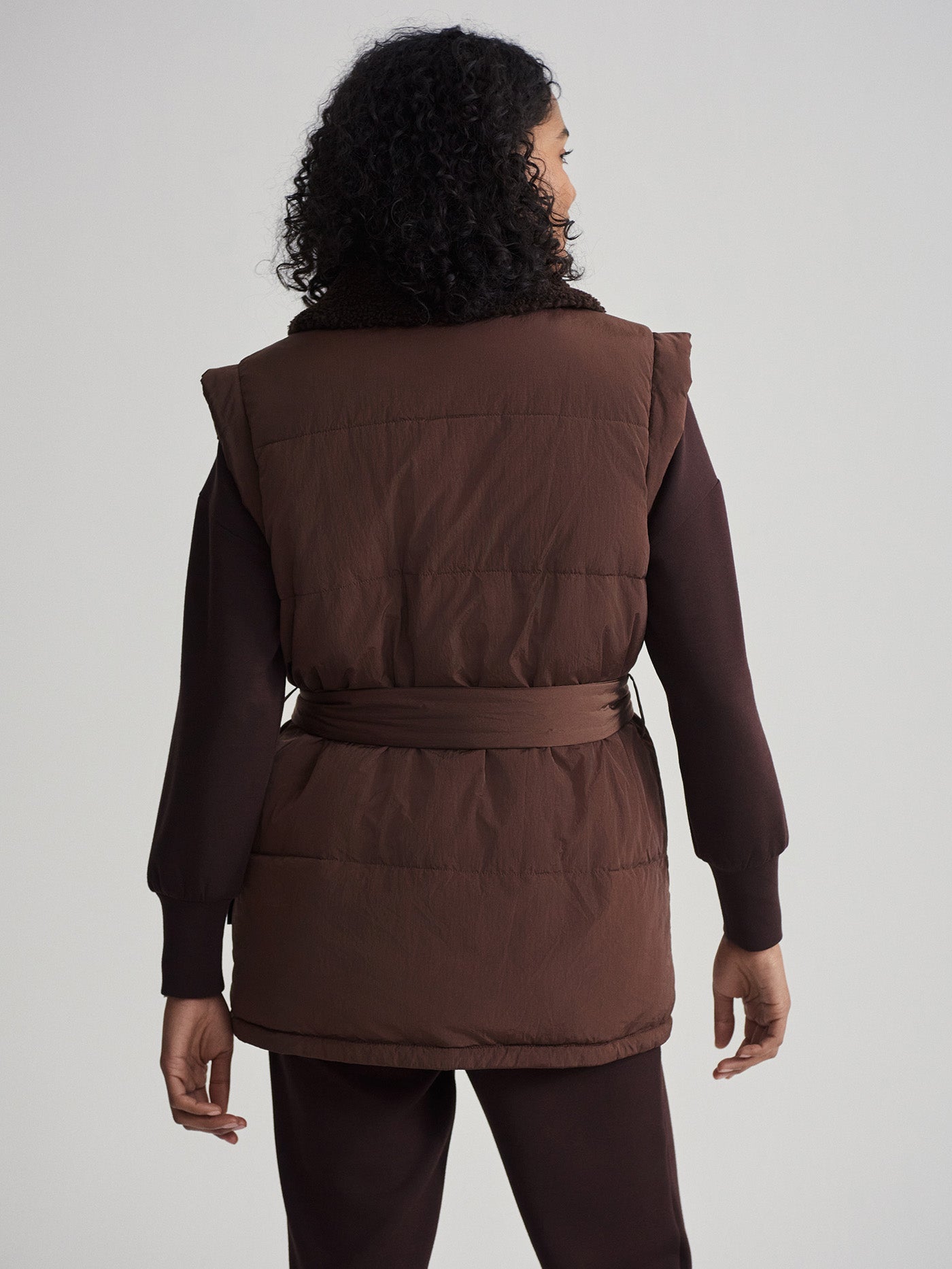 Varley Chestnut/ Coffee Bean Lanville Reversible Gilet