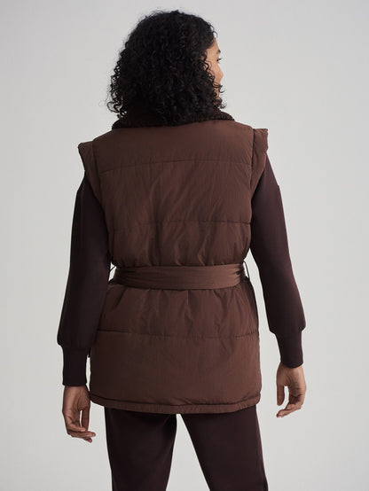 Varley Chestnut/ Coffee Bean Lanville Reversible Gilet