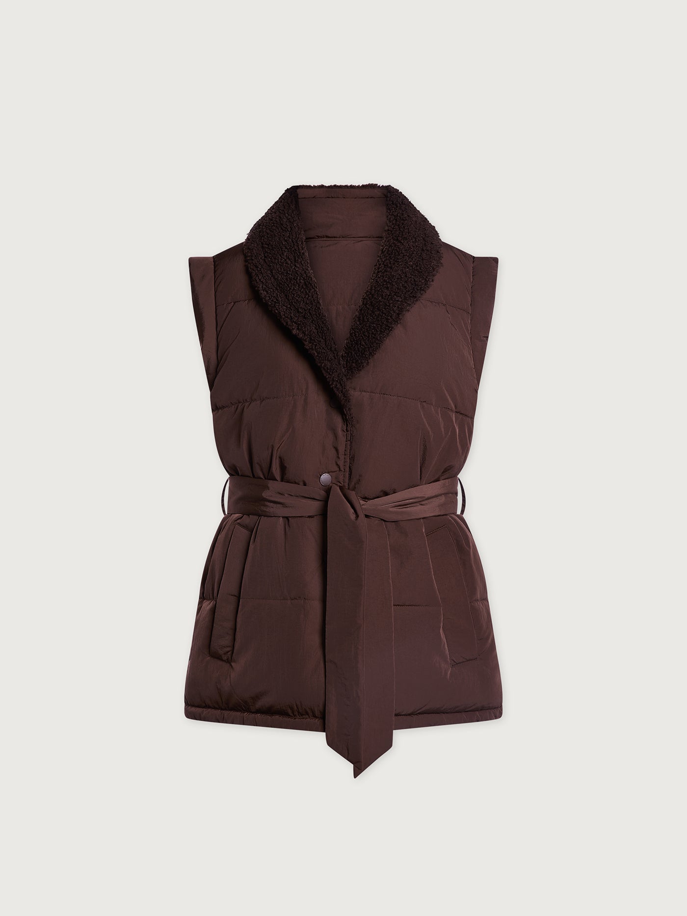 Varley Chestnut/ Coffee Bean Lanville Reversible Gilet