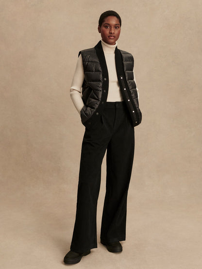 Varley Black Colwyn Combo Boxy Gilet