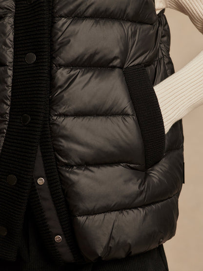 Varley Black Colwyn Combo Boxy Gilet