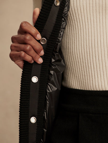 Varley Black Colwyn Combo Boxy Gilet