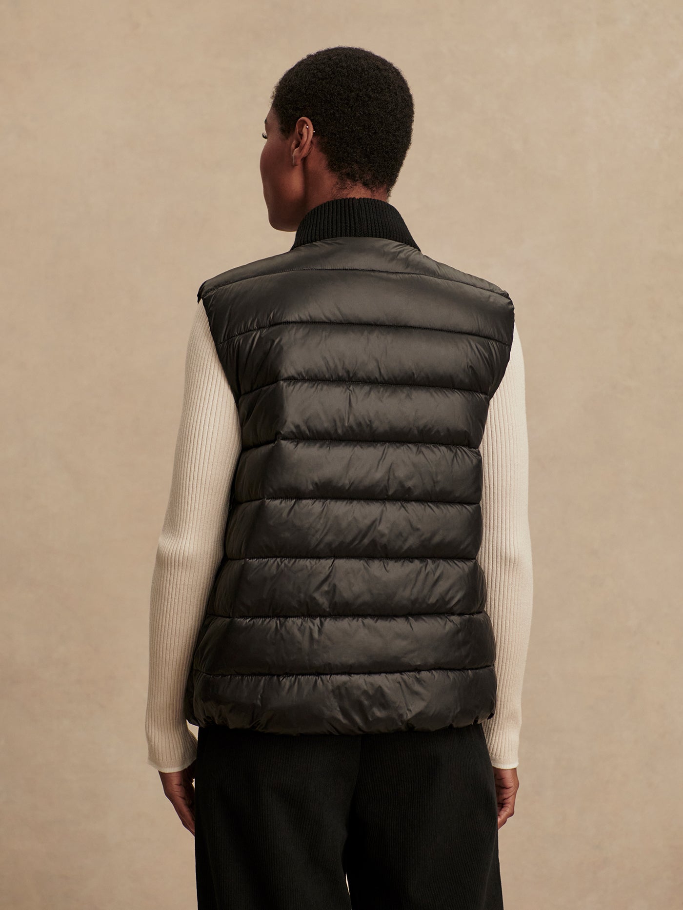 Varley Black Colwyn Combo Boxy Gilet