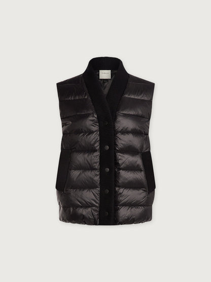 Varley Black Colwyn Combo Boxy Gilet