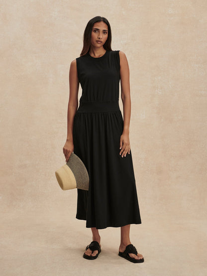 Varley Black Jonesy Maxi Dress