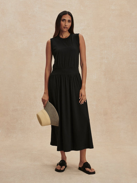 Varley Black Jonesy Maxi Dress