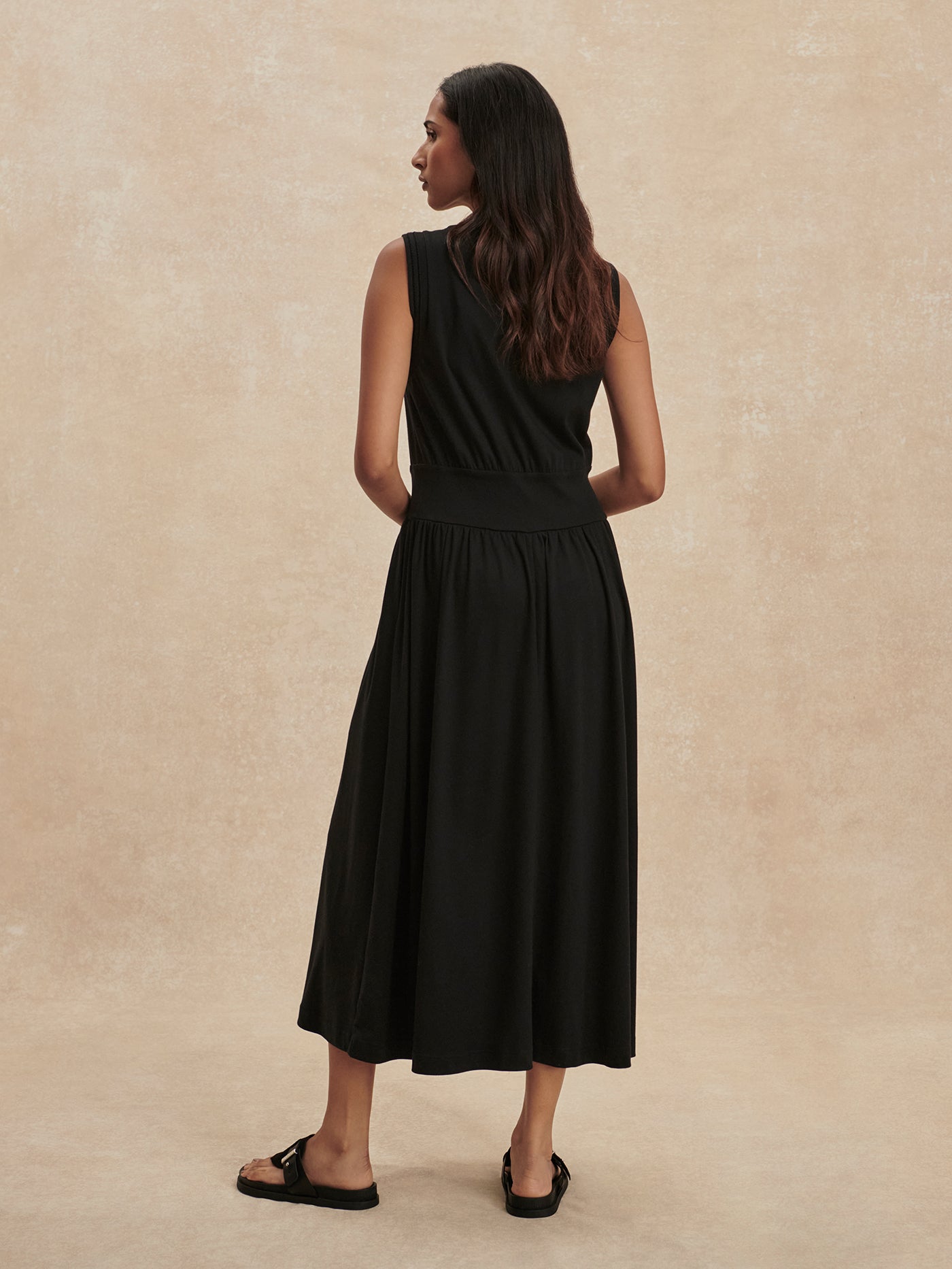 Varley Black Jonesy Maxi Dress