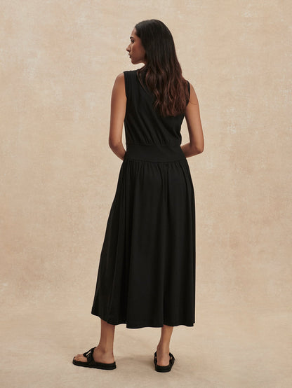 Varley Black Jonesy Maxi Dress