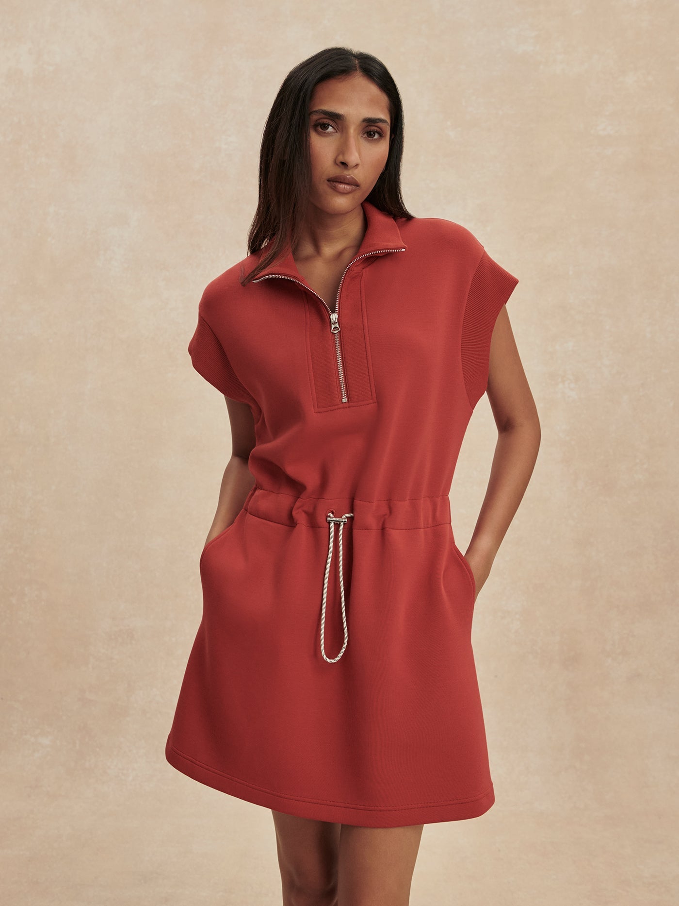 Varley Bossa Nova Avaya Half Zip Dress