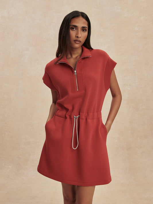 Varley Bossa Nova Avaya Half Zip Dress
