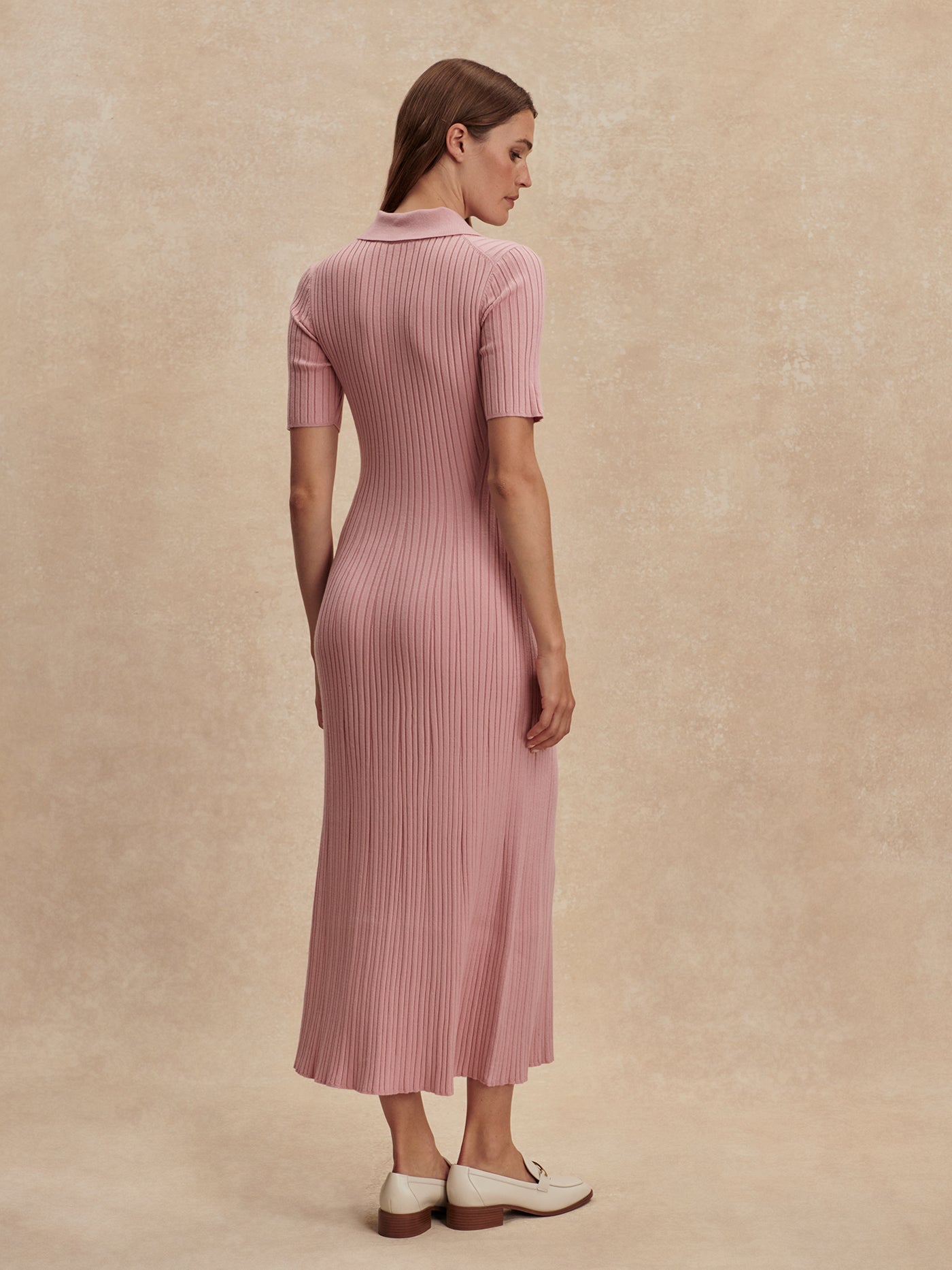 Varley Zephyr Mauve Joey Knit Maxi Dress