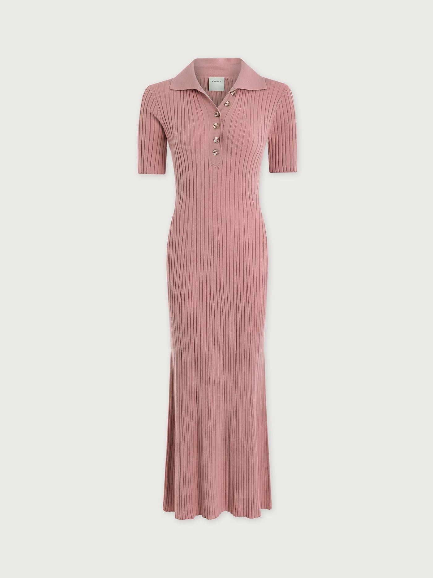 Varley Zephyr Mauve Joey Knit Maxi Dress