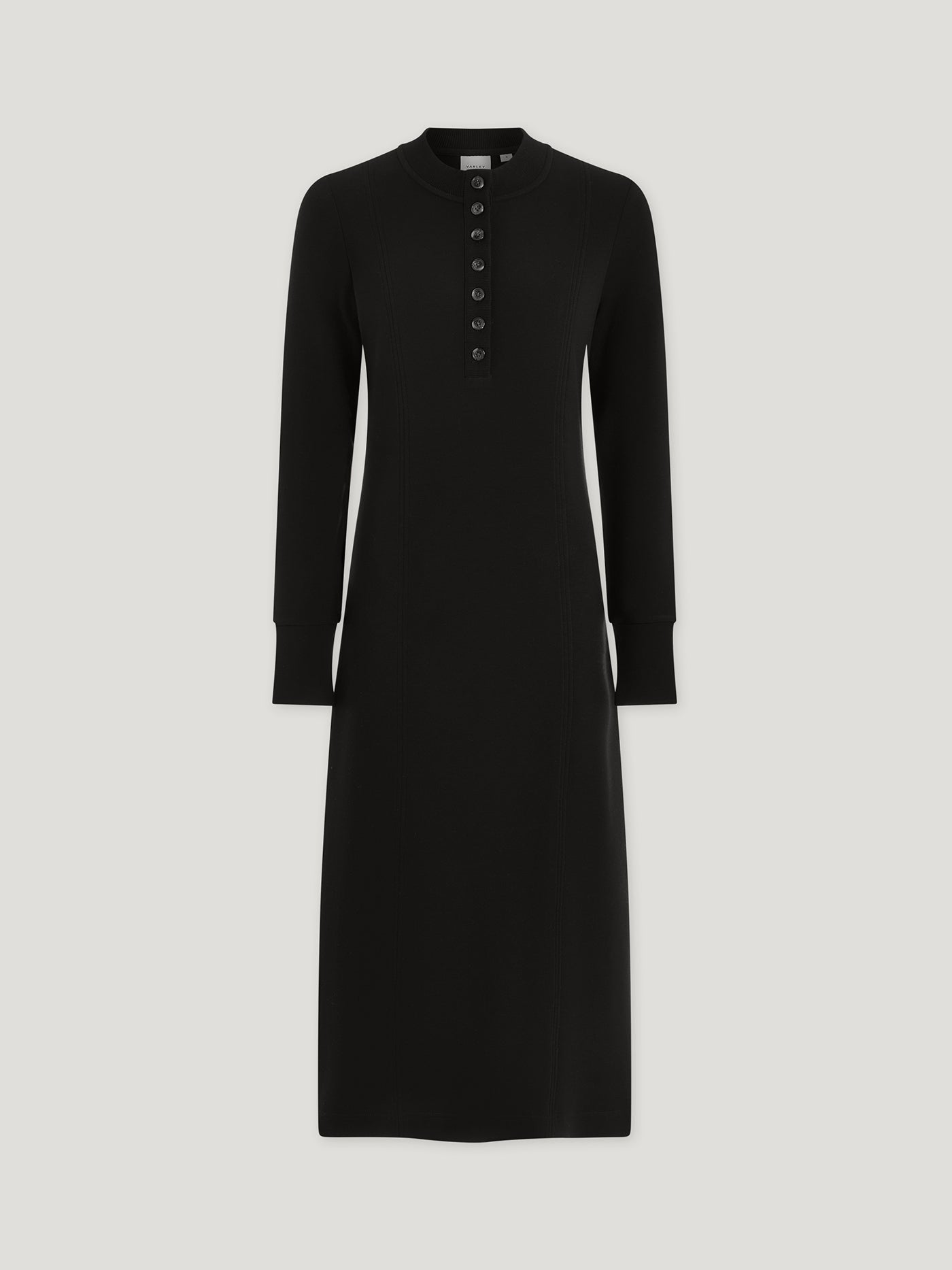 Varley Black Abriella Midi Dress