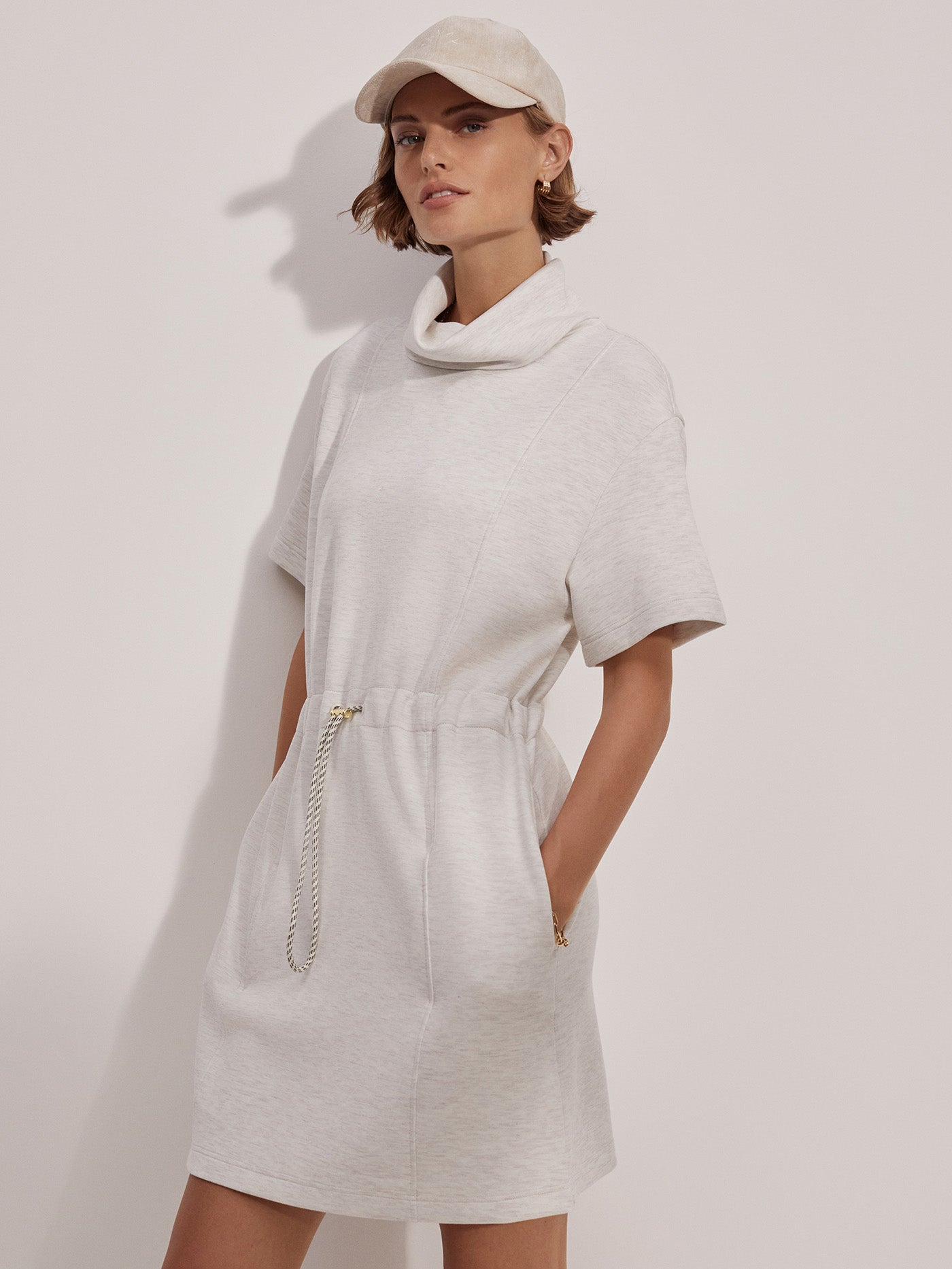 Varley Ivory Marl Sophie Dress | VARLEY US