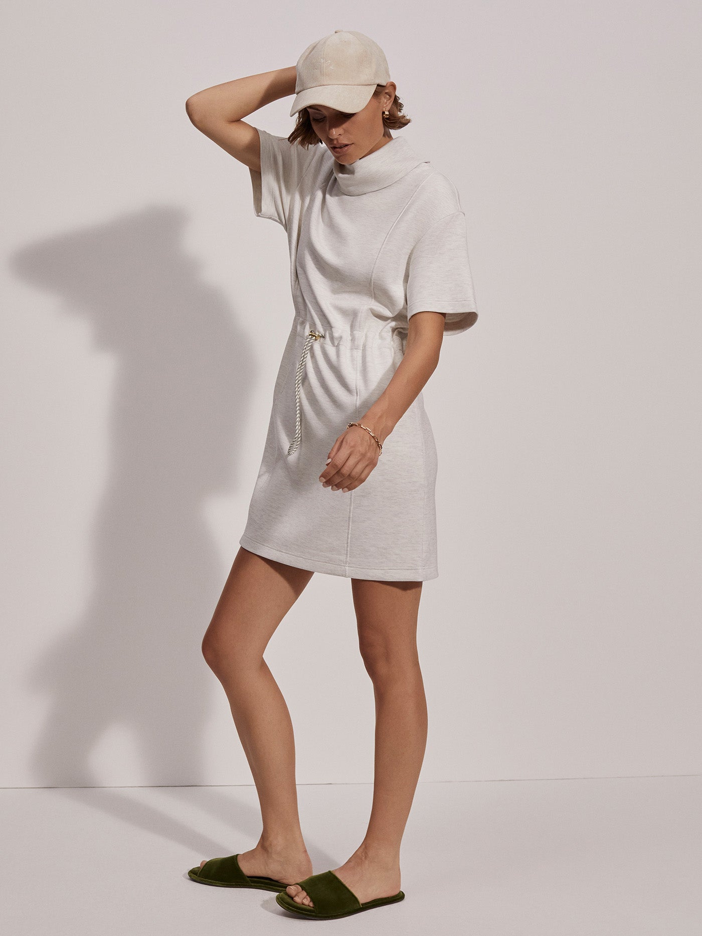 Varley Ivory Marl Sophie Dress | VARLEY US