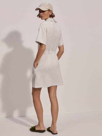 Varley Ivory Marl Sophie Dress | VARLEY US