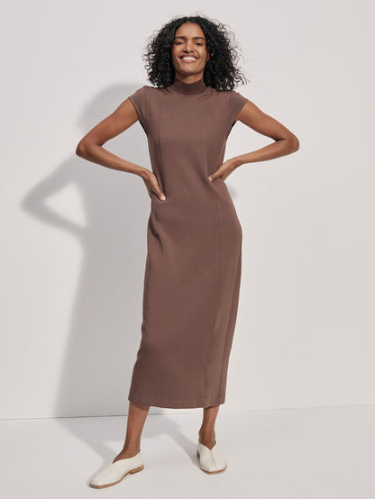 Varley Chestnut Taunton Midi Dress | VARLEY US