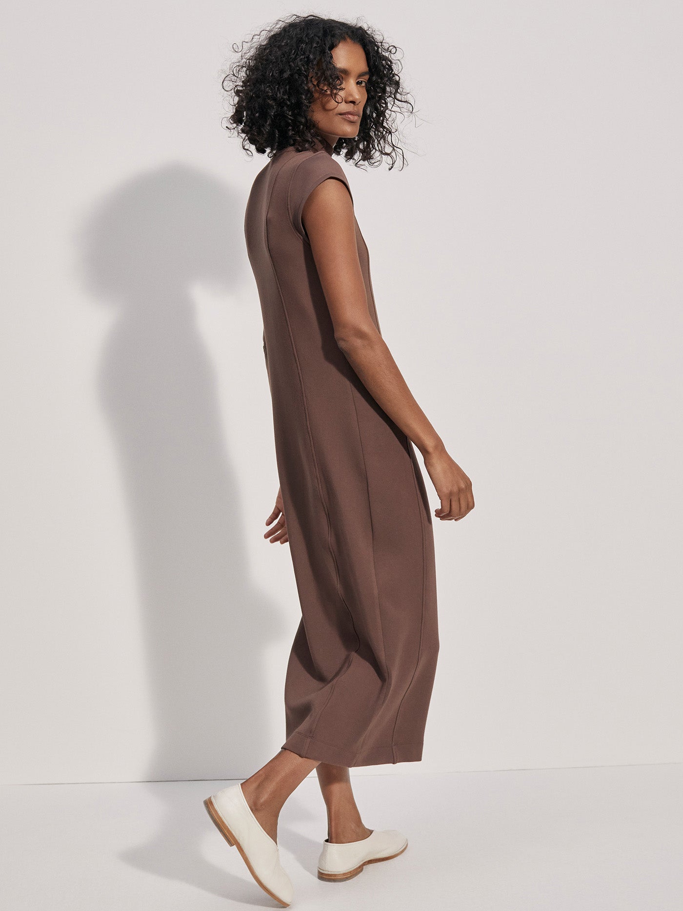Varley Chestnut Taunton Midi Dress | VARLEY US