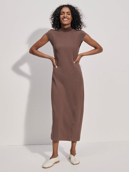 Varley Chestnut Taunton Midi Dress | VARLEY US