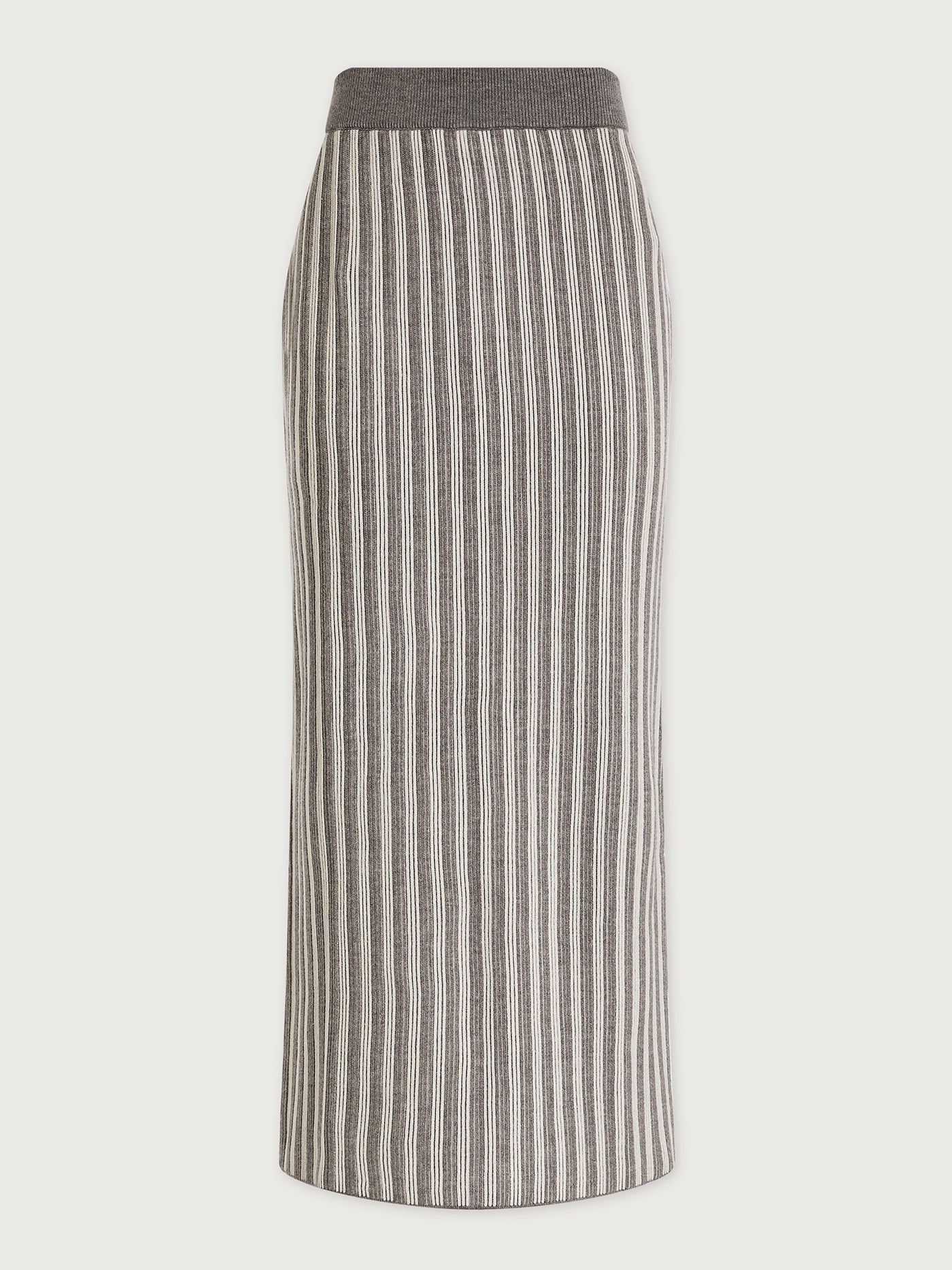 Varley Silver Filigree Melange Mairead Rib Knit Skirt