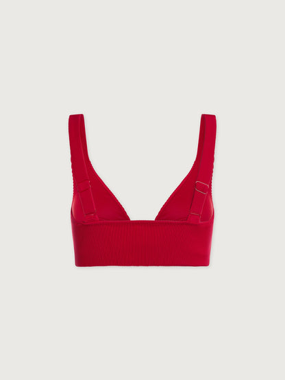 Varley Haute Red Stasia Bikini Top