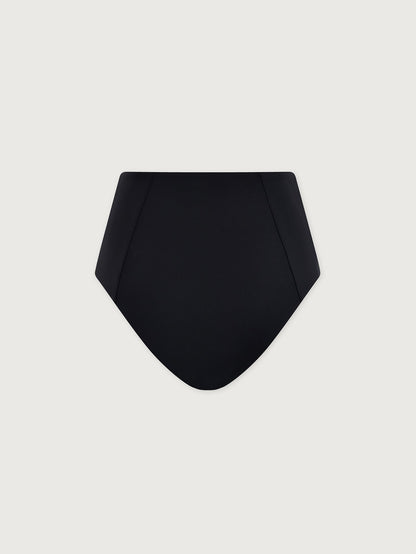 Varley Black Thalia High Rise Bikini Bottom