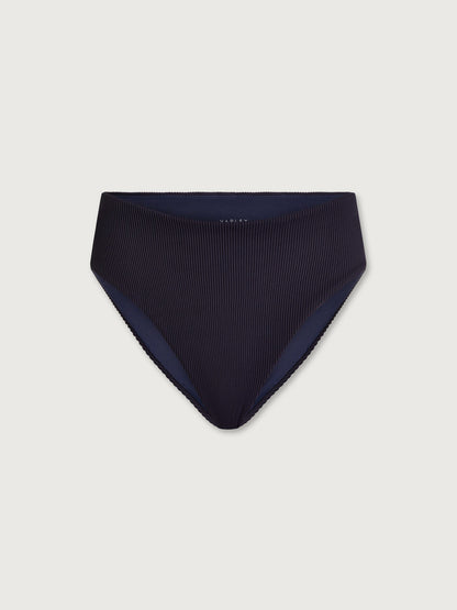 Varley Evening Blue Camilla Mid Rise Bikini Bottom