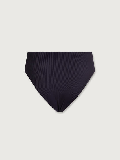 Varley Evening Blue Camilla Mid Rise Bikini Bottom