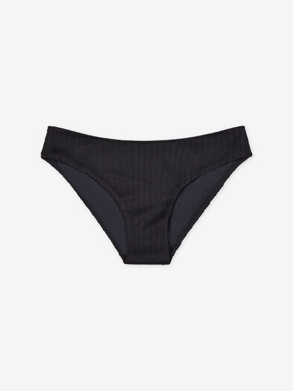 Varley Black Farnum Mid Rise Bikini Pant