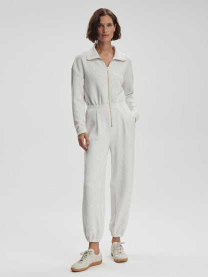 Varley Ivory Marl Jessie Jumpsuit
