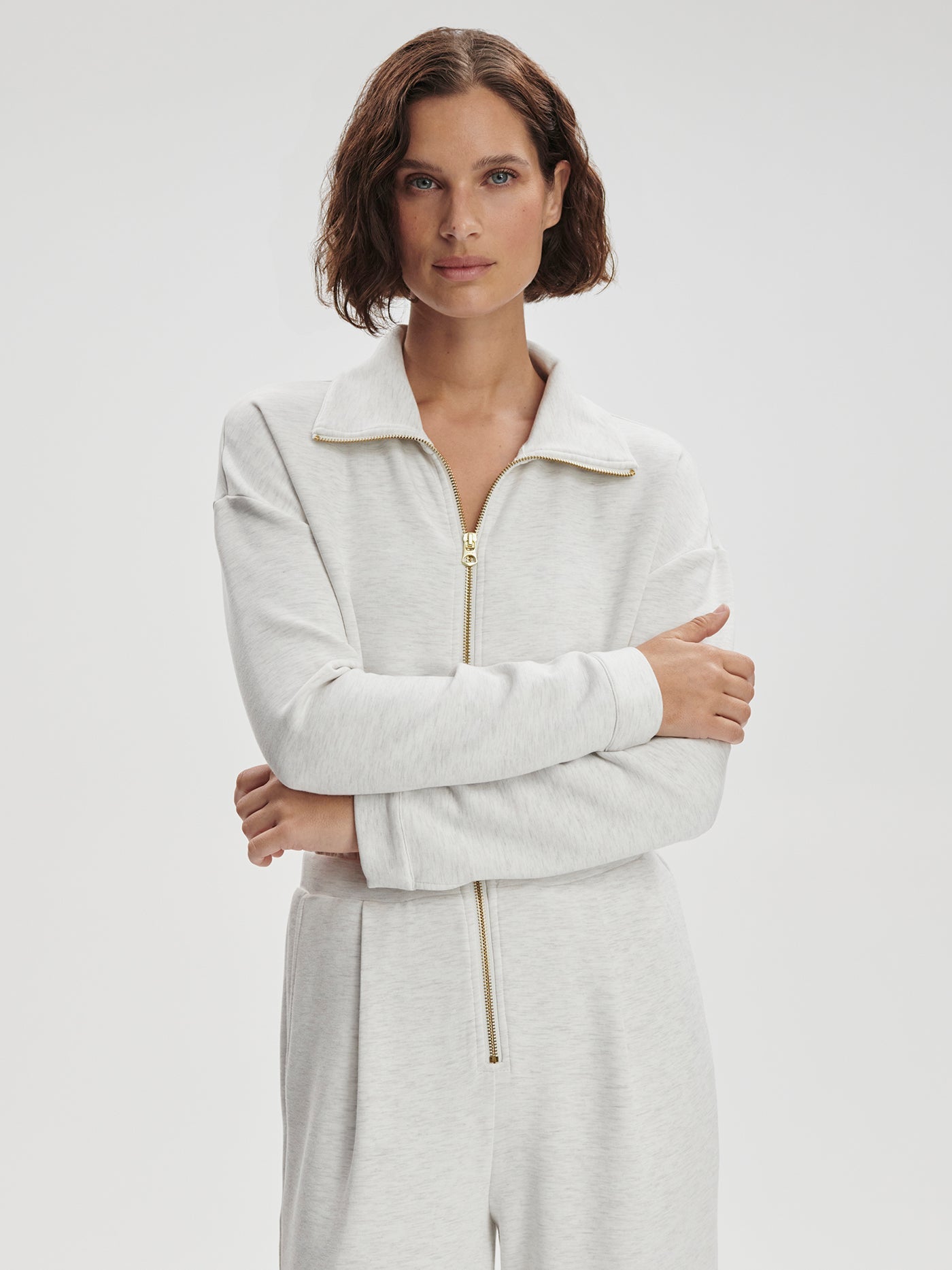 Varley Ivory Marl Jessie Jumpsuit