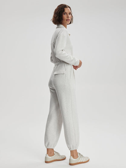 Varley Ivory Marl Jessie Jumpsuit