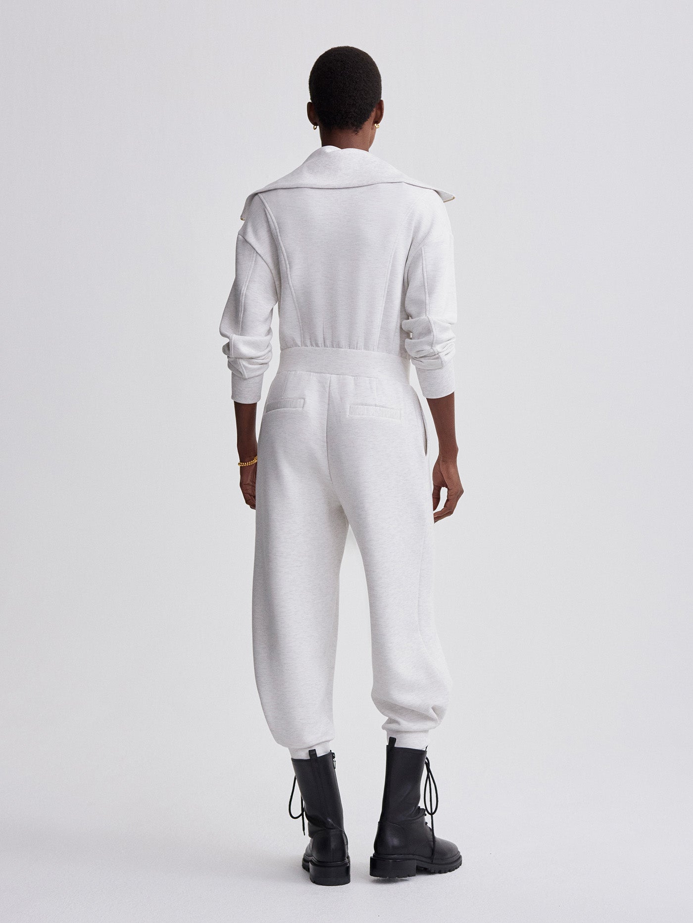 Varley Ivory Marl Lydia Jumpsuit