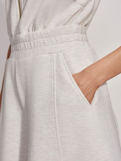 Varley Ivory Marl Linvale Playsuit | VARLEY US