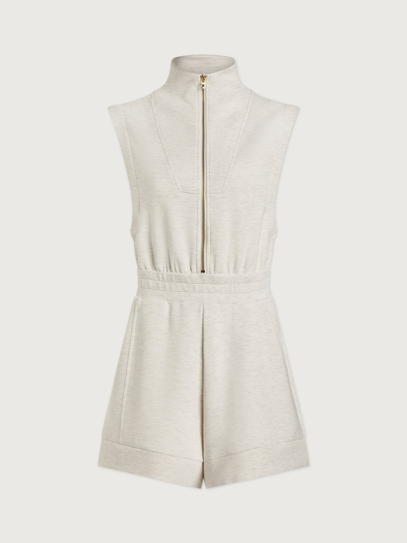 Varley Ivory Marl Linvale Playsuit | VARLEY US