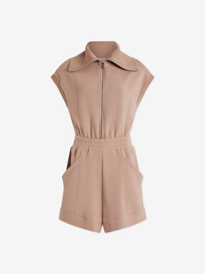 Varley Light Taupe Pamela Playsuit | VARLEY US