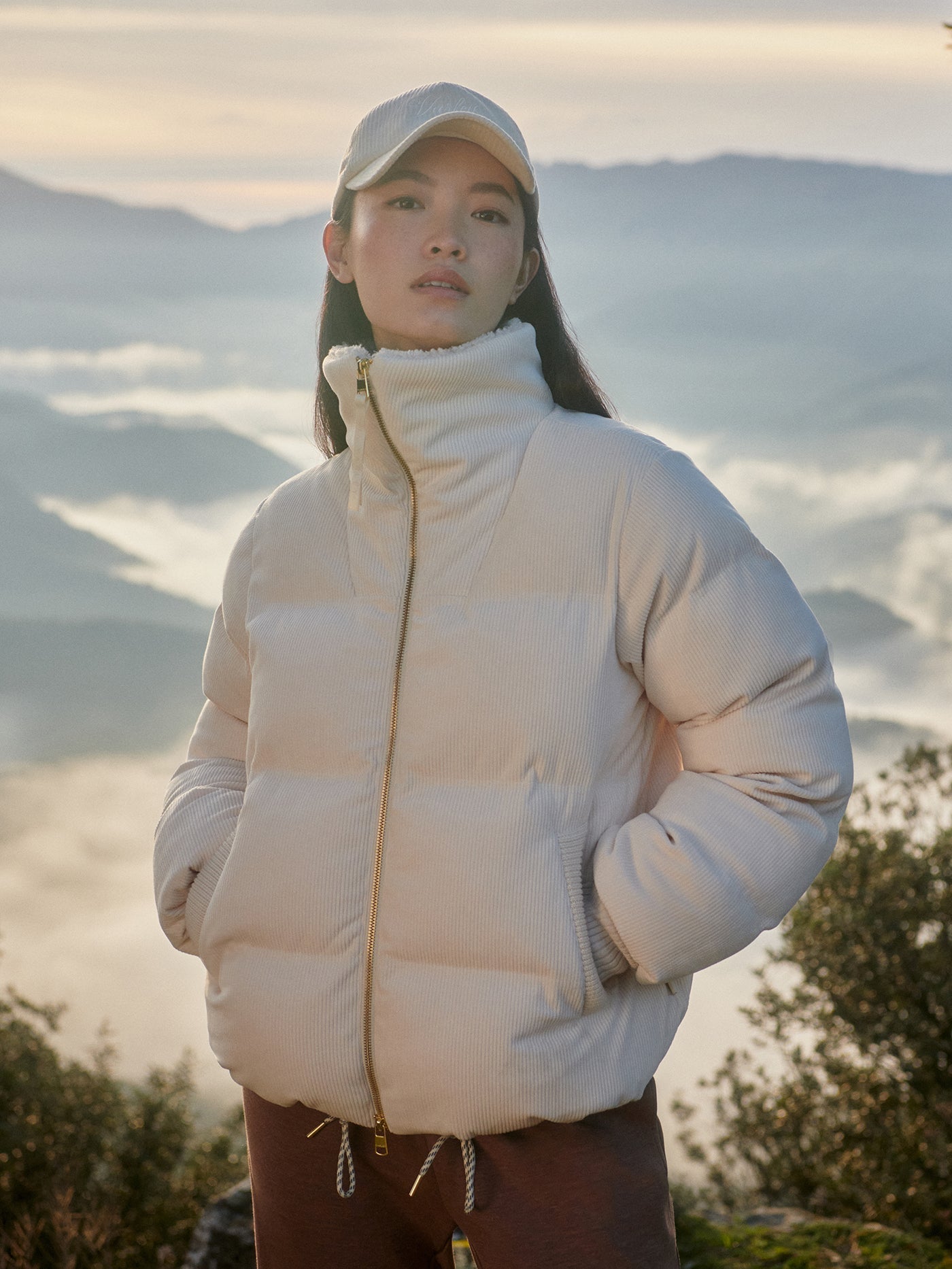 Varley Birch Brackley Cord Puffer Jacket