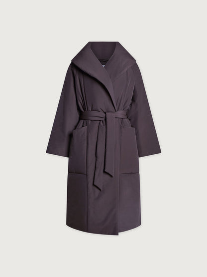 Varley Coffee Bean Ana Long Wrap Coat