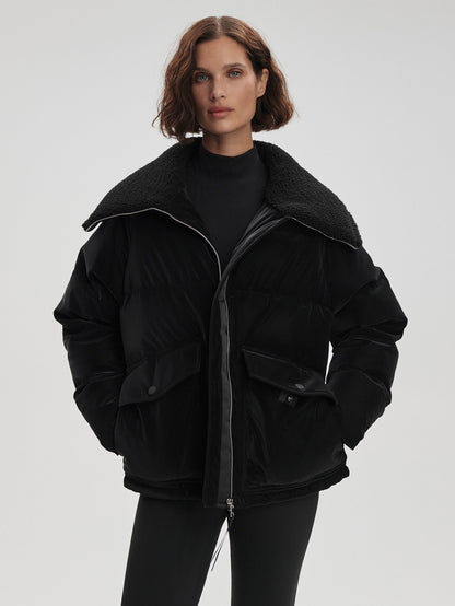 Varley Black Roseville Down Jacket