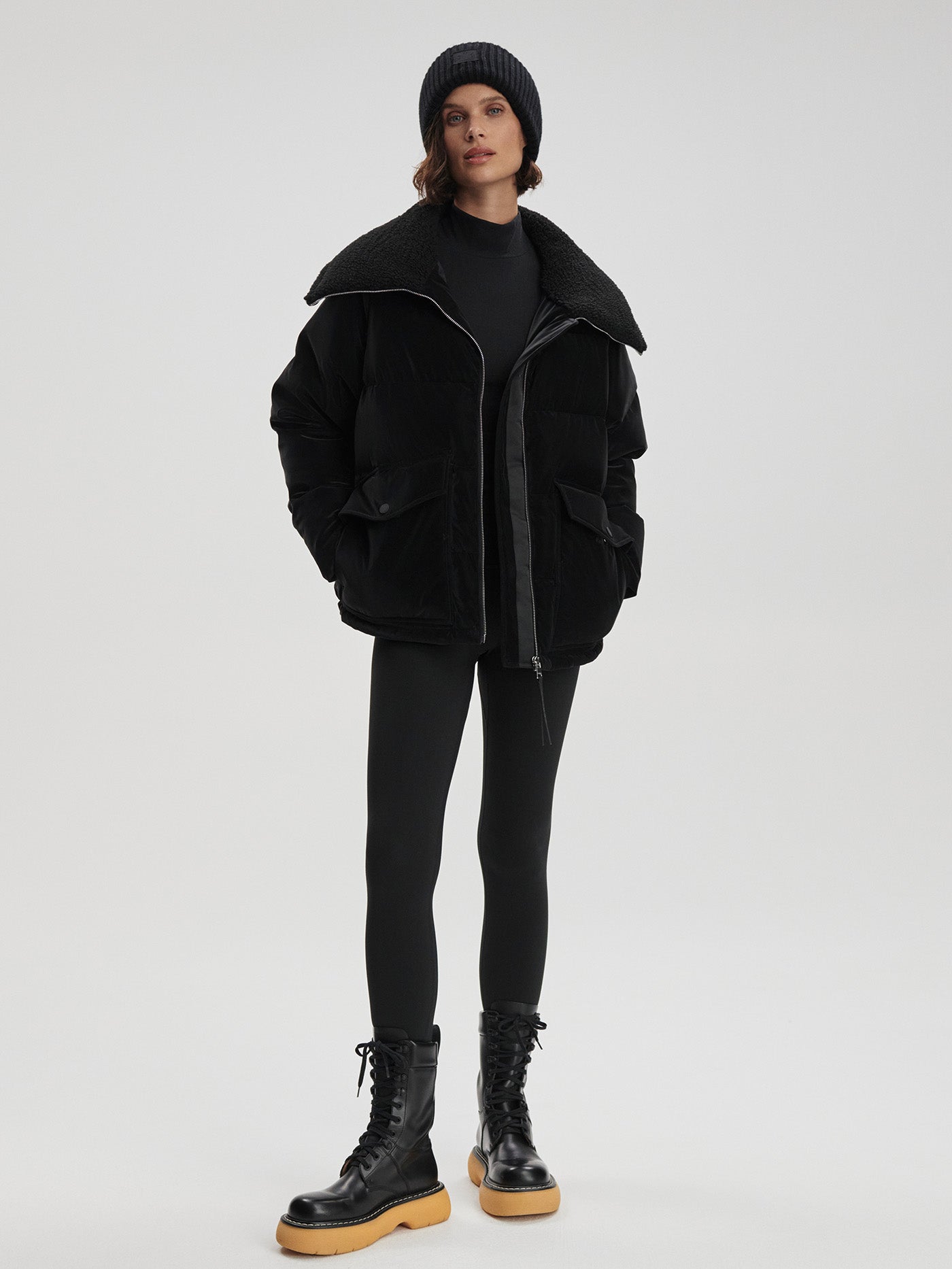 Varley Black Roseville Down Jacket