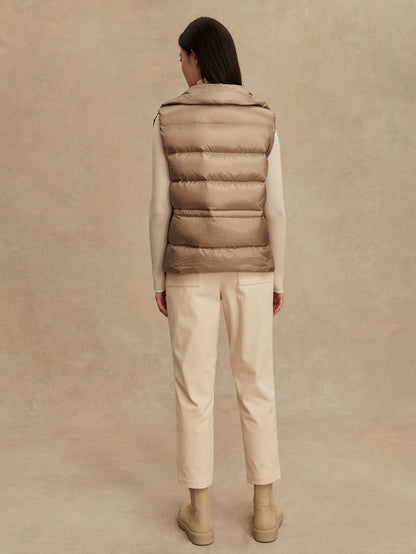 Varley Simply Taupe Bextor Lightweight Down Gilet