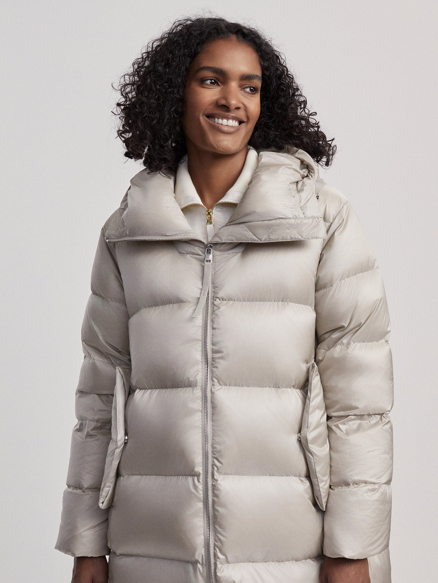 Varley Cloud Metallic Payton Puffer Coat