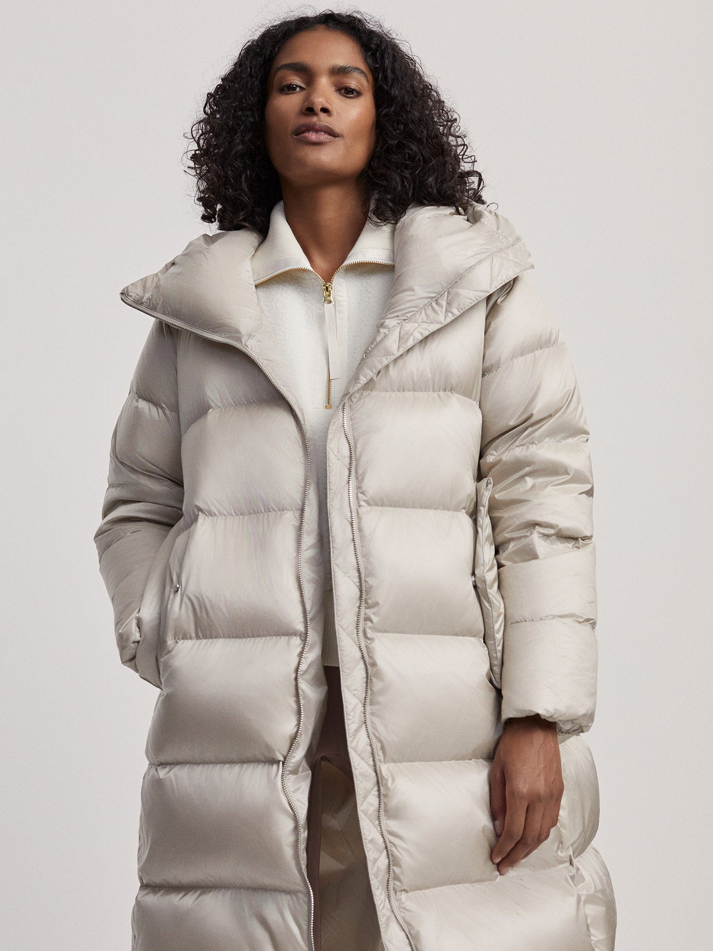 Varley Cloud Metallic Payton Puffer Coat