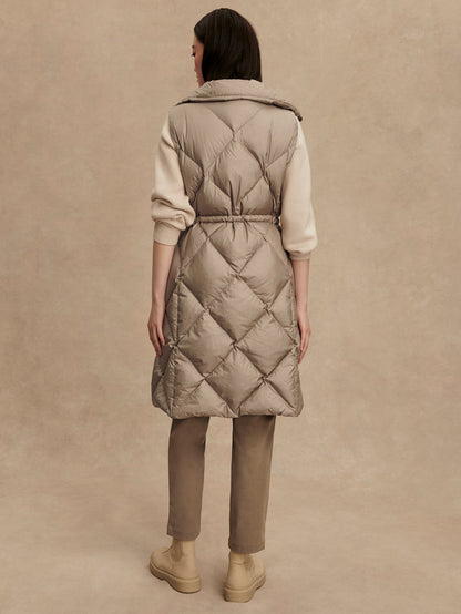 Varley Portabella Metallic Navine Long Down Gilet