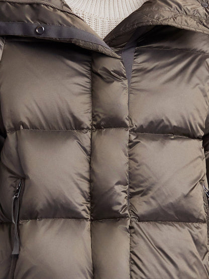 Varley Brushed Olive Metallic Canton Down Jacket